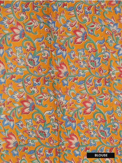 Gracecharm Elegant Hyderabad Cotton Patch Work with Border Saree