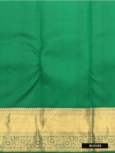 Vivaha Pure Silk Kanchipuram Traditional Floral Design with Stone Work Zari Border Saree