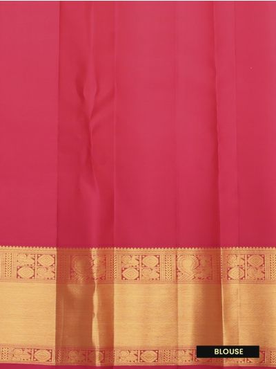 Vivaha Pure Silk Kanchipuram Wedding Jacquard Traditional Motif with Zari Border Saree