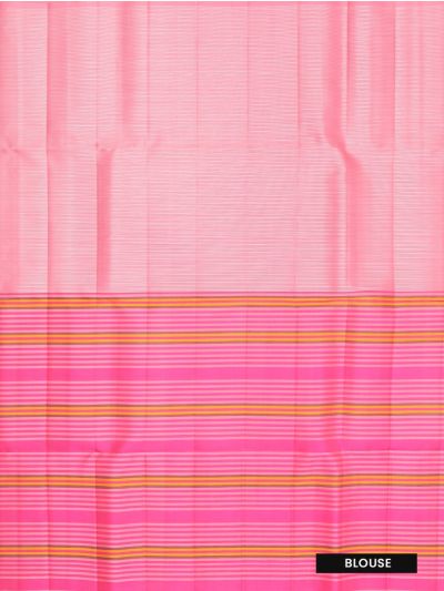 Gracecharm Elegant Pure Soft Silk Striped Design Borderless Saree