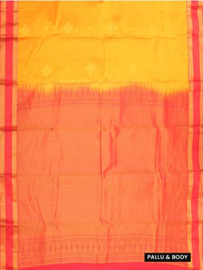 Gracecharm Art Soft Silk Butta Design with Contrast Border