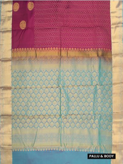 Gracecharm Art Soft Silk Butta Design with Contrast Border Saree