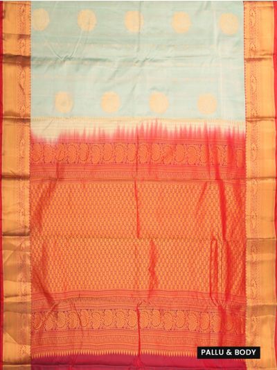 Gracecharm Art Soft Silk Butta Design with Contrast Border Saree