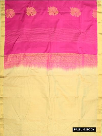 Gracecharm Art Soft Silk Butta Design with Contrast Border Saree