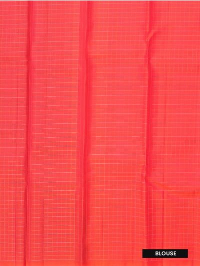 Gracecharm Elegant Checked Butta Design with Borderless Saree