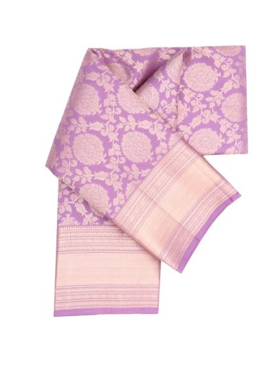 Vivaha Pure Silk Kanchipuram Wedding Jacquard Floral Motif with Zari Border Saree