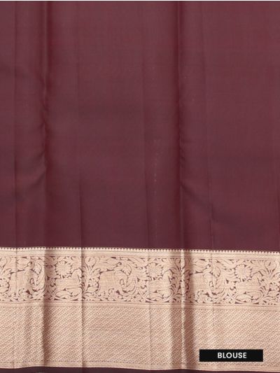 Vivaha Pure Silk Kanchipuram Wedding Jacquard Checked Butta Design Zari Border Saree
