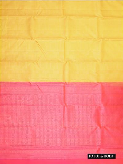 Gracecharm Elegant Pure Soft Silk Geometric Checked Design Borderless Saree
