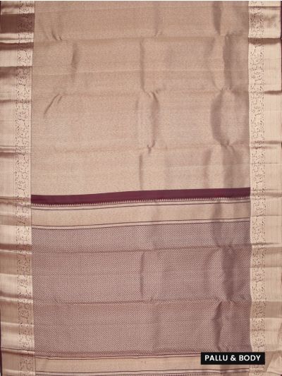 Vivaha Pure Silk Kanchipuram Wedding Jacquard Geometric Design with Zari Border Saree