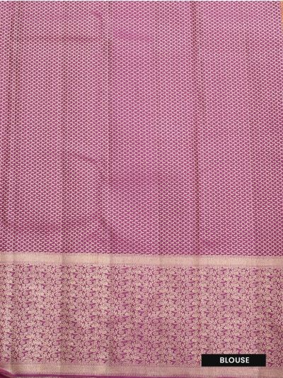 Vivaha Pure Silk Bridal Kanchipuram Geometric Motif with Zari Border Saree