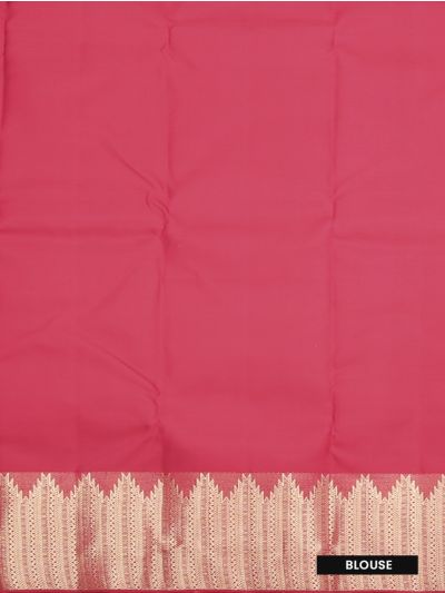 Vivaha Pure Silk Kanchipuram Wedding Chevron Striped Design with Zari Border Saree