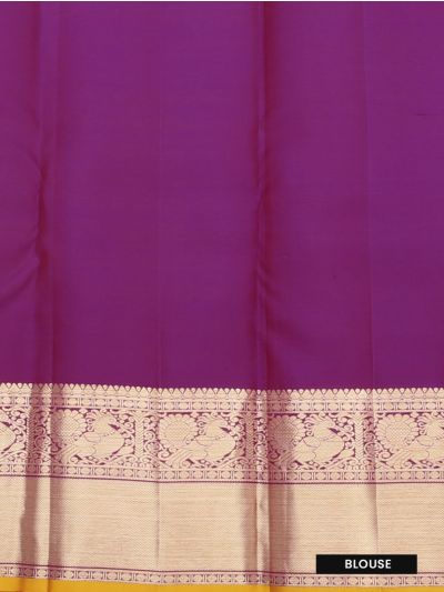 Vivaha Pure Silk Kanchipuram Wedding Jacquard Checked Motif with Zari Border Saree 