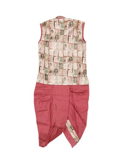 EliteCharm Boys Traditional Jacket Readymade Panchakacham Set