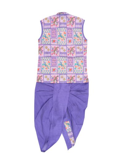EliteCharm Boys Traditional Jacket Readymade Panchakacham Set