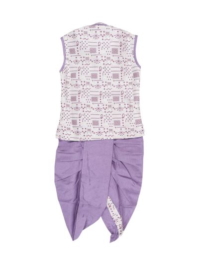 EliteCharm Boys Traditional Jacket Readymade Panchakacham Set