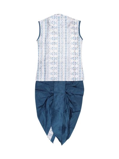 EliteCharm Boys Traditional Jacket Readymade Panchakacham Set