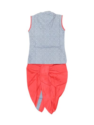EliteCharm Boys Traditional Jacket Readymade Panchakacham Set