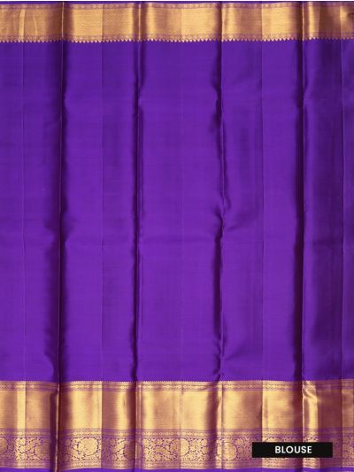 Vivaha Pure Silk Kanchipuram Checked Design Contrast Zari Border Saree