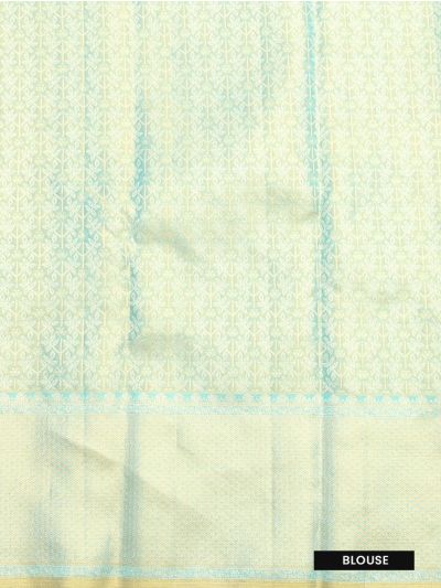 Vivaha Pure Silk Bridal Kanchipuram Floral Motif with Zari Border Saree