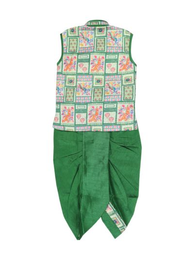 EliteCharm Boys Traditional Jacket Readymade Panchakacham Set