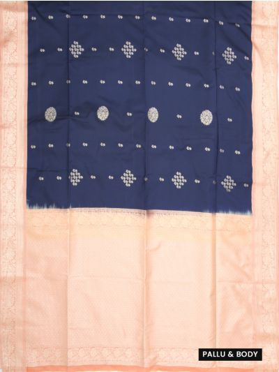 Gracecharm Elegant Art Soft Silk Butta Design Contrast Border Saree