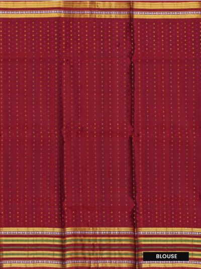 Kanmanie Pure Soft Silk Butta Design with 8 Inch Traditional Border Saree