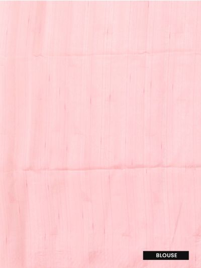 Gracecharm Semi Tussar Geometric Leaf Border Saree with Small Dash Butta Design