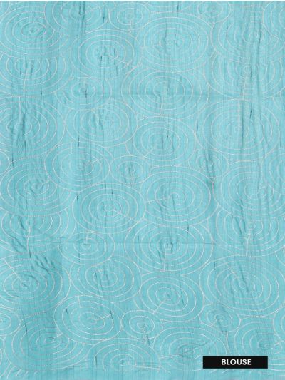 Gracecharm Semi Tussar Circle Butta Saree with Semi-Circle Pallu Design