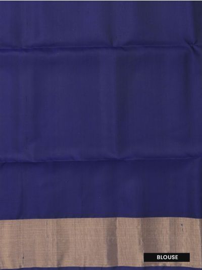 Gracecharm Pure Soft Silk Ikat Geometric Design with Border Saree