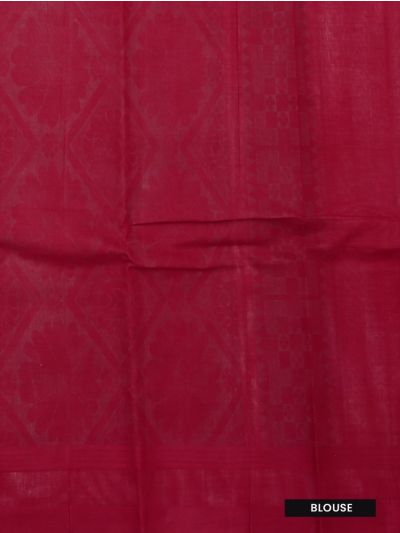 Gracecharm Kanchi Cotton Striped Diamond Butta Design with Contrast Border Saree