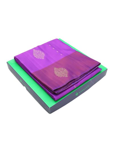 Kanmanie Soft Silk Butta Design with 5 Inch Satin Border Saree