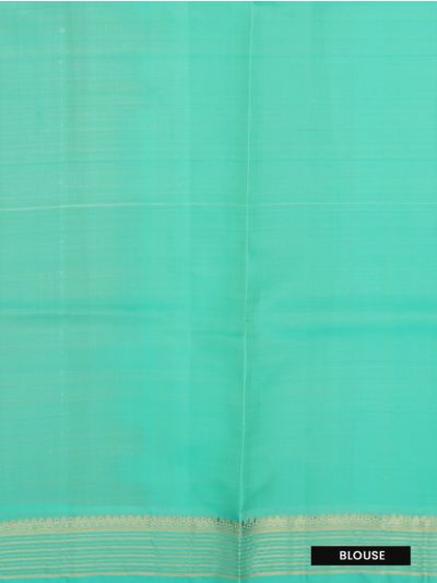 Kanmanie Soft Silk Small Checked with Circular Butta 4 Inch Traditional Border Saree