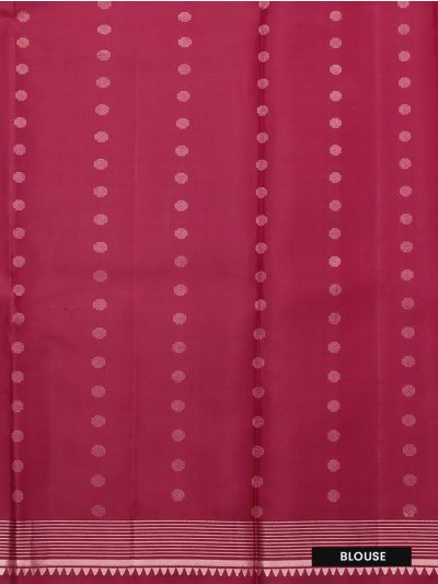 Kanmanie Soft Silk Striped Butta with 6 Inch Jacquard Border Saree