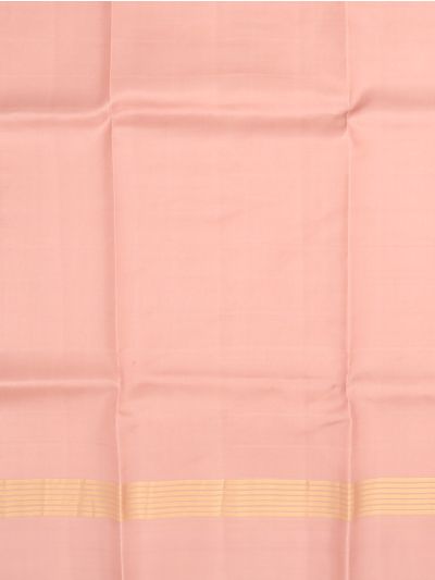 Kanmanie Soft Silk Striped Floral Butta with 6 Inch Traditional Border Saree