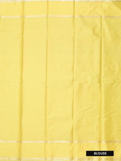 Gracecharm Art Soft Silk Wavy Stripe with Fan Floral Panel Saree