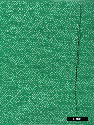Graceful Essence Mysore Silk Fan Butta Dotted Line Scallop Pallu Saree