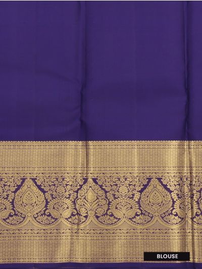 Gracecharm Pure Silk Annapakshi Floral Check Lattice Pallu Zari Saree