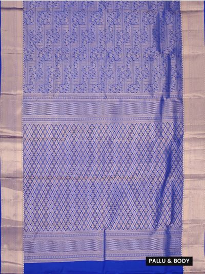 Gracecharm Pure Silk Floral Medallion Grid Diamond Jaal Zari Border Saree