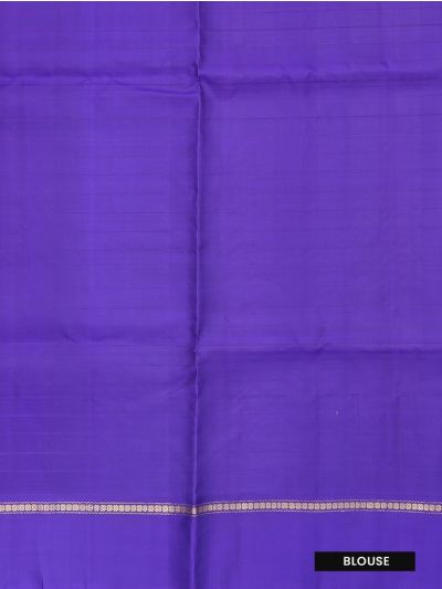 Kanmanie Soft Silk Checked Butta with 5 Inch Asthiri Border Saree