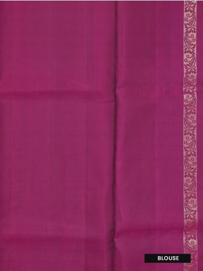 Kanmanie Soft Silk Dual Floral Butta Zari Stripe with 5 Inch Asthiri Butta Border Saree