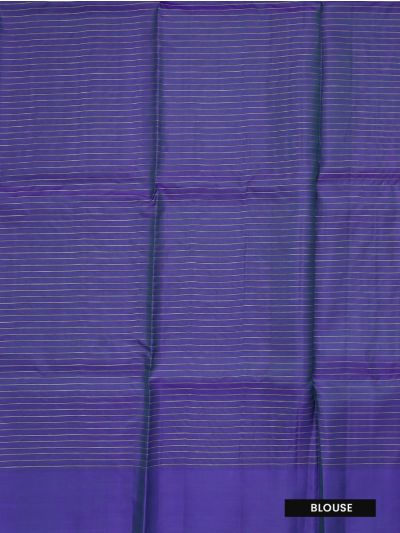 Kanmanie Soft Silk Zari Warp Line Butta with 5 Inch Asthiri Border Saree