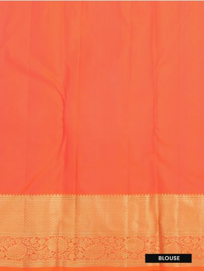 Gracecharm Pure Silk Floral Medallion Check Diagonal Pallu Zari Border Saree