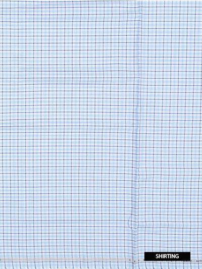 Raymond Men's Windowpane Check Unstitched Shirt and Trouser Fabric Set