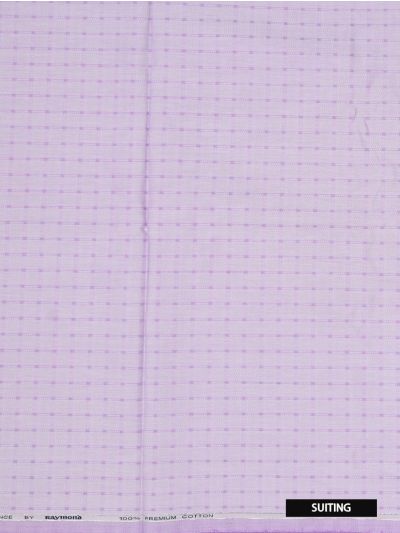 Raymond Men's Grid Check Unstitched Shirt and Trouser Fabric Set