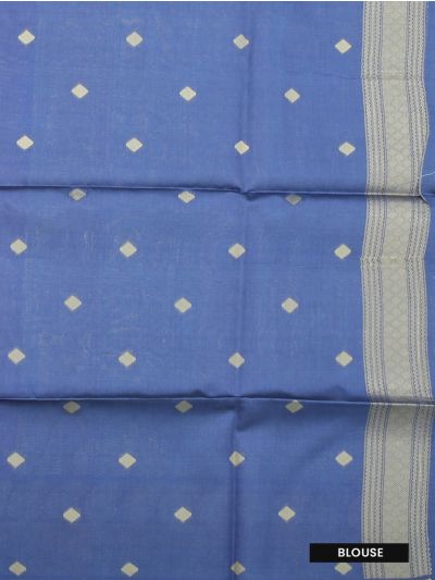 Gracecharm Art Dupion Floral Grid Butta Annapakshi Yali Pallu Saree