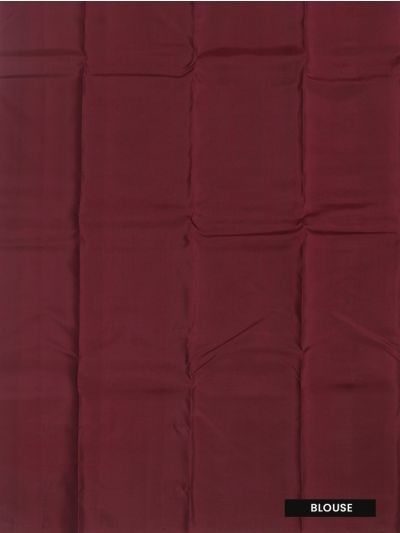 Gracecharm Gift Art Silk Leaf Butta Pinstripe with Contrast Border Saree