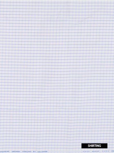 Raymond Men’s Fine Windowpane Check Unstitched Shirt and Trouser Fabric Set