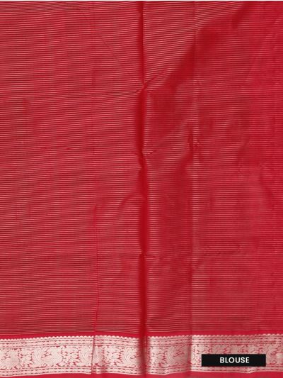 Gracecharm Silk Cotton Pin Stripe Contrast Border Saree