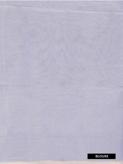 Gracecharm Silk Cotton Arrowhead Butta Floral Medallion Pallu Saree
