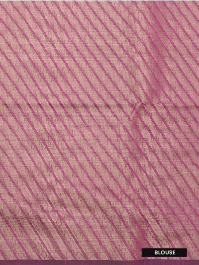 Gracecharm Kota Tussar Floral Spray Check Petal Lattice Pallu Saree